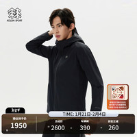 /可隆 KOLON SPORT戈尔冲锋衣 男子户外运动徒步防风防水耐磨夹克外套- LHGJ4WNT33-BK 黑色 XL 180/100A