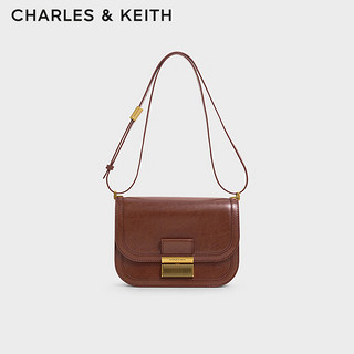 CHARLES & KEITH CHARLES&KEITH复古锁扣豆腐包单肩斜挎包包女包生日礼物新年礼物