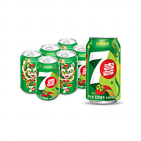 百事 7-Up 七喜 汽水 冰爽柠檬味 330ml*6听