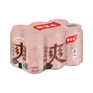 yeo's杨协成清凉爽仙草凉粉植物饮料300ml*6罐清润爽滑饮品