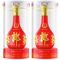 郎酒 郎郎酒 红花郎15 酱香型白酒 53度 500ml*2 双瓶装