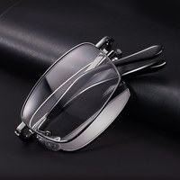 明月镜片 高清树脂防蓝光折叠款老花镜