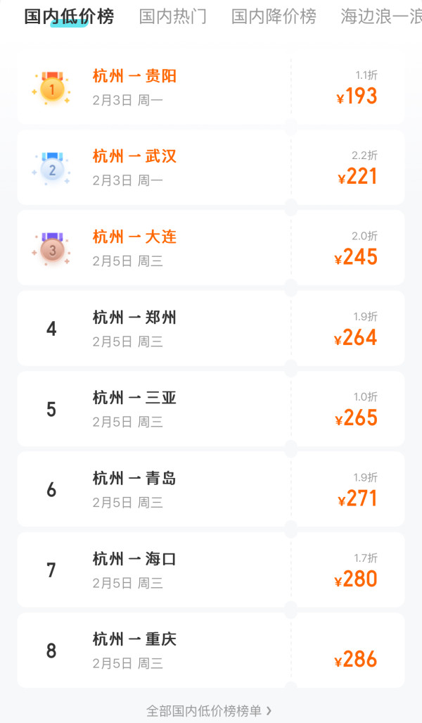 春节机票腰斩!降价超70%!一波春节国内低价票汇总