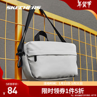 斯凯奇(Skechers)2024春新款男女同款单肩斜挎包休闲运动包 L124U138 均码