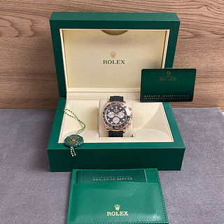 劳力士（ROLEX）126515宇宙计型迪通拿18K玫瑰金陶瓷圈胶带瑞士计时自动机械男表 m126515ln-0004黑盘钻刻