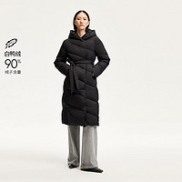 VERO MODA 24秋冬新款连帽腰带设计90白鸭绒休闲时尚