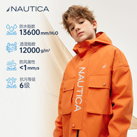 NAUTICA童装 男童女童户外冲锋工装外套春秋季儿童三防硬壳外衣
