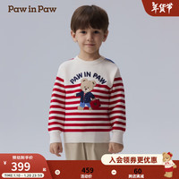 PawinPaw卡通小熊童装25年春夏新款男宝宝圆领毛衣舒适软糯 / 1 cm
