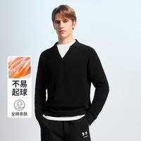 集团旗下GY秋冬舒适V领针织衫纯棉男式毛衣男士上衣