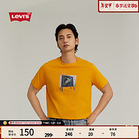 李维斯 Levi's 银标系列24早秋男士印花短袖T恤 橘黄色 16143-1586 L