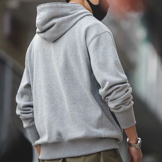 百亿补贴：马登 工装 日系复古做旧锁帽卫衣阿美咔叽纯色休闲百搭长袖男