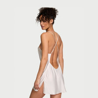 维多利亚的秘密 性感缎感美背吊带裙家居服睡裙睡衣女