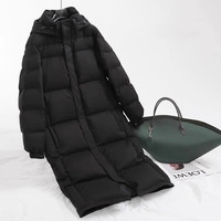 中戏羽绒服男女超长过膝加厚2024年新冬明星同款时尚保暖外套