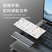 联想 Lenovo 1TB Nvme1000MB/s移动固态硬盘（PSSD）PS9 Type-C USB3.2 双接口金属移动硬盘手机直连