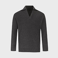 Massimo Dutti 男式长袖polo领针织衫