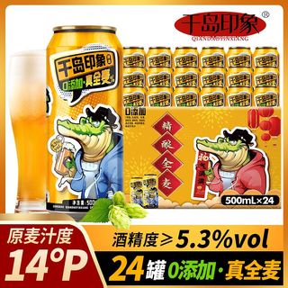  千岛印象 全麦 中式精酿啤酒  1x12x500ml 500ml