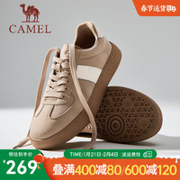 骆驼（CAMEL）板鞋男2025春季新款复古时尚德训鞋软弹舒适T头男士运动休闲鞋子 G15S223064