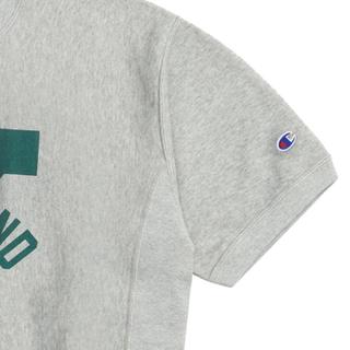 Champion【品牌】秋冬时尚字母印花 袖口刺绣LOGO圆领短袖卫衣