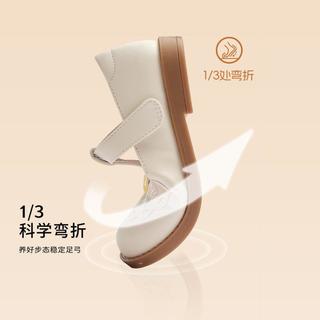 复古文艺女小童公主鞋小皮鞋女童复古感2024春秋宝宝鞋子
