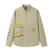 森马 Semir【纯棉】长袖衬衫男休闲百搭oversize潮流涂鸦衬衫男