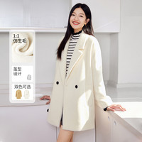经典西装翻领双排扣外套宽松显瘦百搭上衣冬季