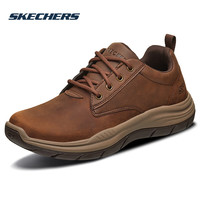 斯凯奇(Skechers)男鞋2024秋冬新款轻便低帮皮鞋耐磨防滑商务休闲鞋户外运动鞋 66418-CDB/偏大半码 41.5