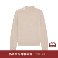 鄂尔多斯1980 23秋冬纯羊绒半高领女羊绒套衫简约毛衣