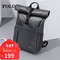 POLO 双肩包男士旅行背包学生书包16/17.3英寸商务电脑包防泼水运动包