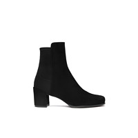 STUART WEITZMAN SW CITY TANSEY 65 早秋拼接弹力靴粗方跟短靴女