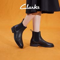 Clarks其乐克隆系列女鞋切尔西靴秋冬靴子透气舒适耐磨短靴