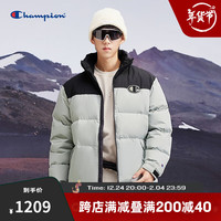 Champion羽绒服男2024冬季新款拼色保暖外套美式复古情侣潮牌