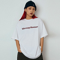 百亿补贴：WassupHouse基础大LOGO短袖T恤经典美式街头