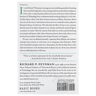 6件不那么容易的事情 爱因斯坦的相对论 对称性和时空 英文原版 Six Not-So-Easy Pieces Einstein 物理学 科普?