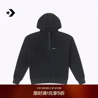 匡威（Converse） 秋冬女半拉链休闲上衣拼接感卫衣10026038 10026038-A05 2XL