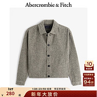 ABERCROMBIE & FITCH男装24春秋美式复古百搭工装多色衬衫夹克外套KI125-4312 麻灰色 M (180/100A)