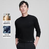 【轻松可机洗 100%绵羊毛】秋冬季男士易护理半高领羊毛衫