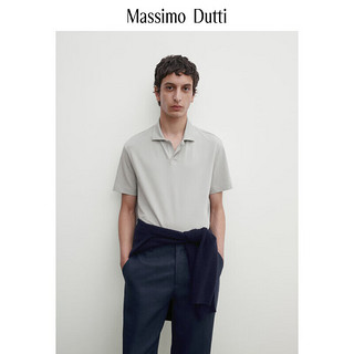 Massimo Dutti 升级2025男装都市通勤风短袖POLO衫男士T恤00711210 浅绿色 L