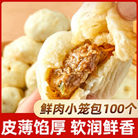 百亿补贴：天海藏 100个天海藏鲜肉小笼包250g/10个/袋嵊州风味手工早餐冷冻半成品