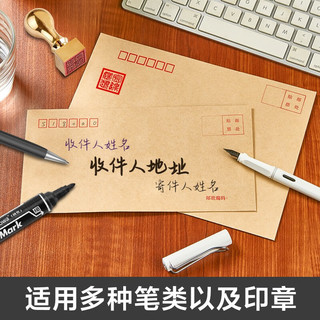 金蝶（kingdee）20张5号100g牛皮纸信封 邮局标准信封220*110mm