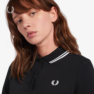 FRED PERRY 女士POLO衫2024夏季休闲麦穗刺绣纯棉短袖T恤G3600