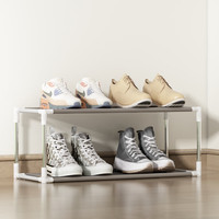 安尔雅 鞋架收纳架简易鞋柜家用门口宿舍寝室储物鞋架子简约多层组装架子 简易两层款