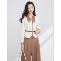 香影 X.YING【2024时尚秋冬装】法式外套女短款高级感名媛风气质显瘦翻领上衣
