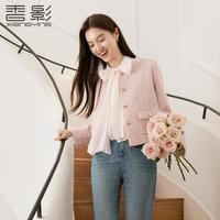香影 X.YING【2024时尚秋新装】法式小香风外套女短款气质名媛风粗花呢上衣
