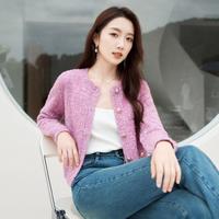 香影 X.YING【2024时尚秋新装】超好看针织开衫宽松圆领温柔软糯风毛衣外套