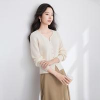 香影 X.YING【2024时尚秋装】针织衫套头慵懒风上衣宽松温柔风长袖显瘦毛衣