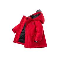 儿童短款羽绒服冬装男女童保暖羽绒服宝宝拜年服连帽