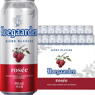 88VIP：福佳 玫瑰红啤酒500ml*18听比利时风味精酿啤酒整箱10°P 百威集团