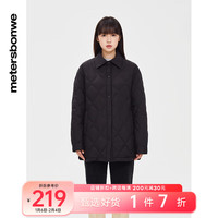 美特斯邦威轻薄羽绒服女冬季新款立领纯色百搭休闲上衣女