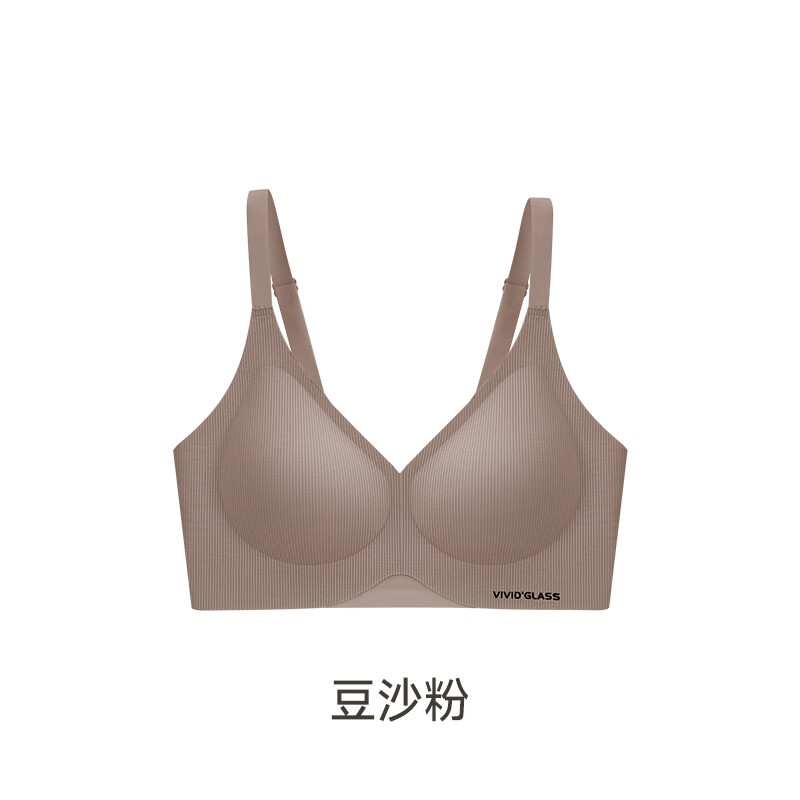 豆沙粉单文胸