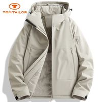 TOM TAILOR汤姆·泰勒棉服男外套冬季可脱卸防风帽加棉保暖宽松大码棉衣男